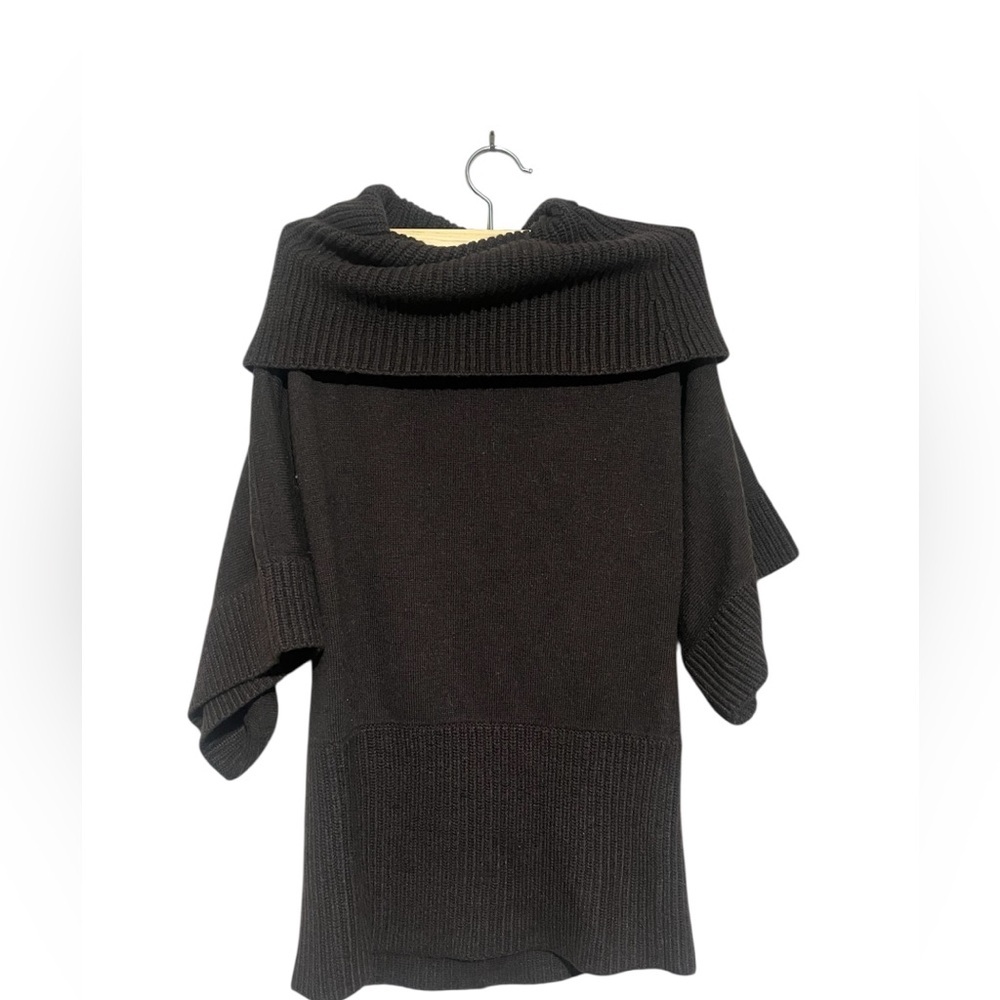 Loft Elegant Brown Off-Shoulder Sweater